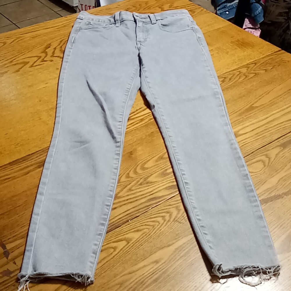 GAP JEANS Womens 28 / 6 Grey UNIVERSAL JEGGING MID RISE Preowned Gray Denim